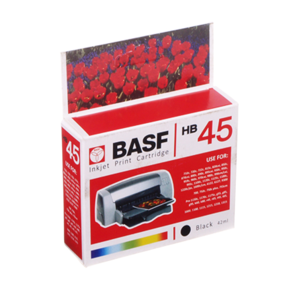 Картридж струйный BASF для HP DJ 850C/1100C/1600C аналог HP 51645A Black
